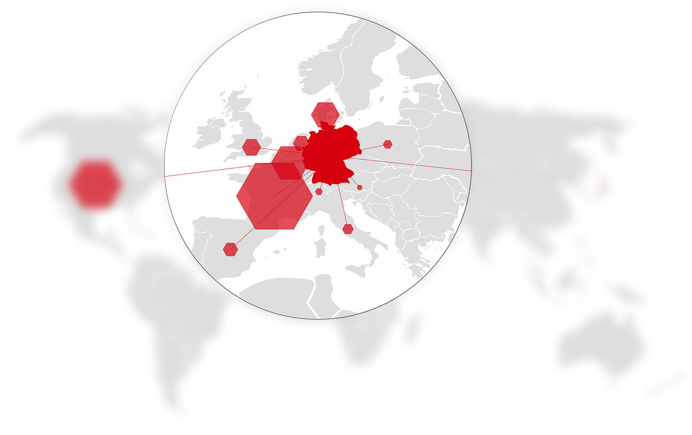 Weltkarte-Europa